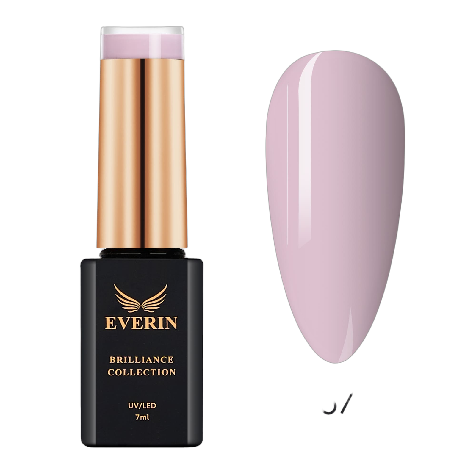 Ojă Semipermanentă Roz Lila Everin Brilliance 67 7ml – Lilac Blush
